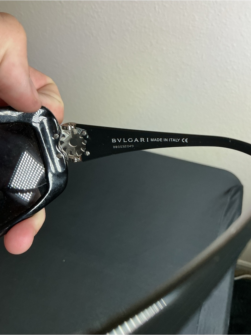 Bulgari Black and Silver Designer Sunglasses - Women's Luxury Eyewear